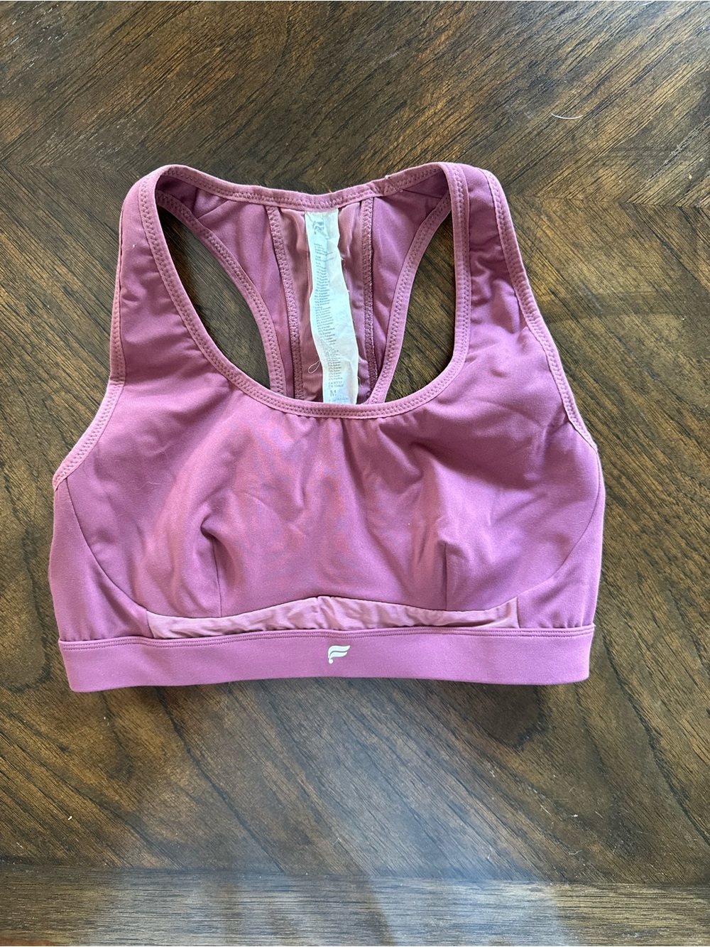 Fabletics Mauve Racerback Sports Bra